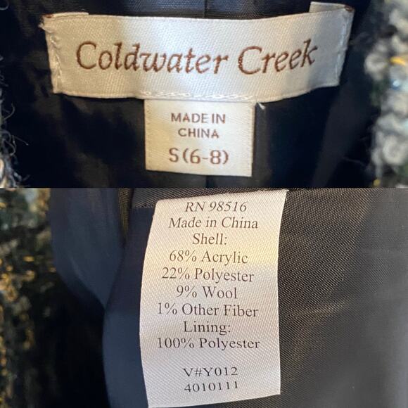 Coldwater Creek Wool Blend Jacket - Picture 4 of 5